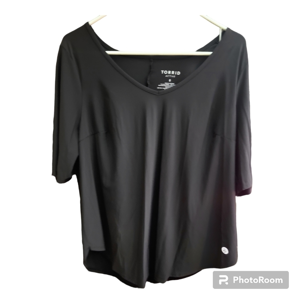 Torrid active gray shortsleeve shirt torrid size 0
